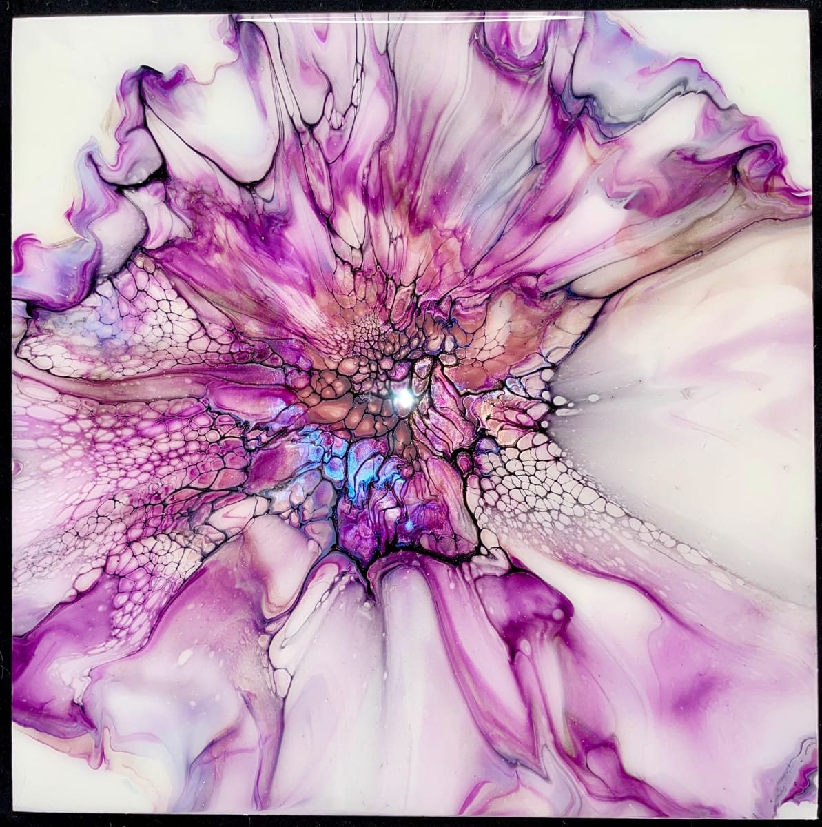 Chrysanthemum by Pourin’ My Heart Out - Fluid Art by Angela Lloyd 