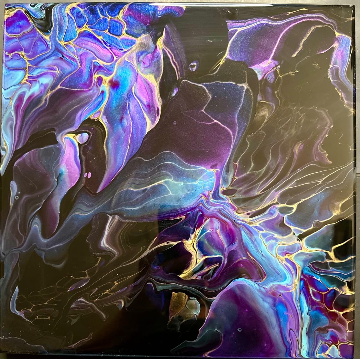 Celestial Beauty Orchid by Pourin’ My Heart Out - Fluid Art by Angela Lloyd 