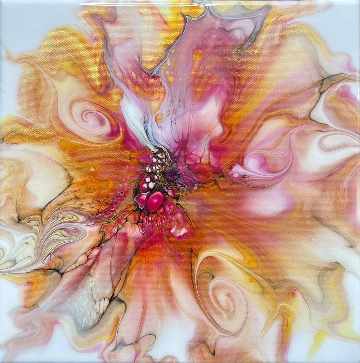 Cranberry Bliss by Pourin’ My Heart Out - Fluid Art by Angela Lloyd 