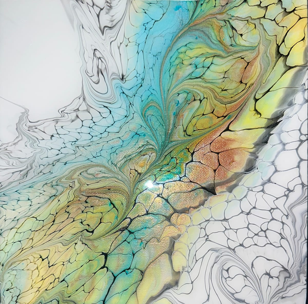 Kraken Trail by Pourin’ My Heart Out - Fluid Art by Angela Lloyd 