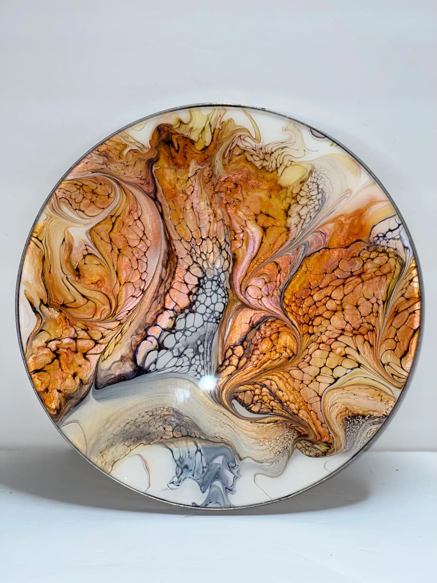 Hidden Monarch by Pourin’ My Heart Out - Fluid Art by Angela Lloyd 