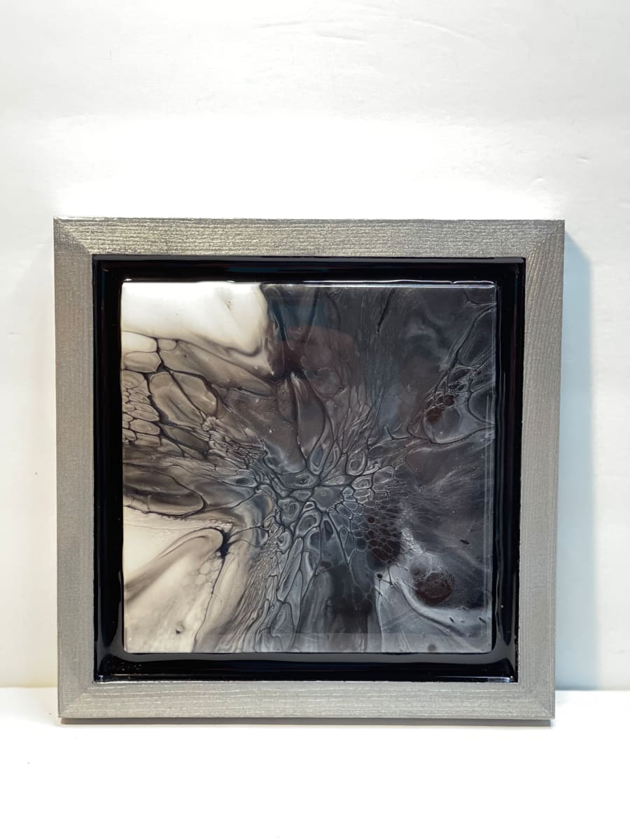 White Sterling by Pourin’ My Heart Out - Fluid Art by Angela Lloyd 