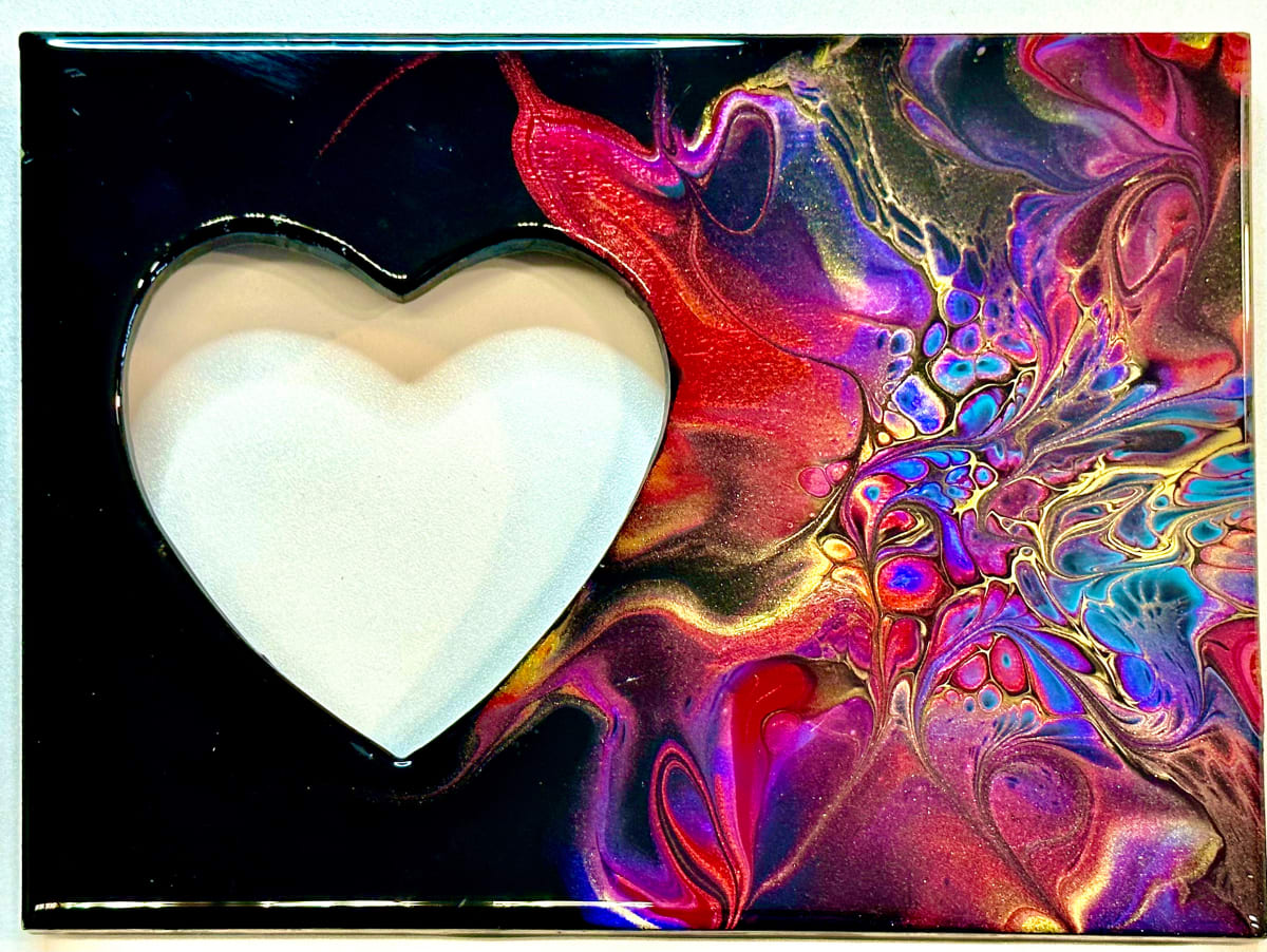 Majesty Small Photo Frame by Pourin’ My Heart Out - Fluid Art by Angela Lloyd 