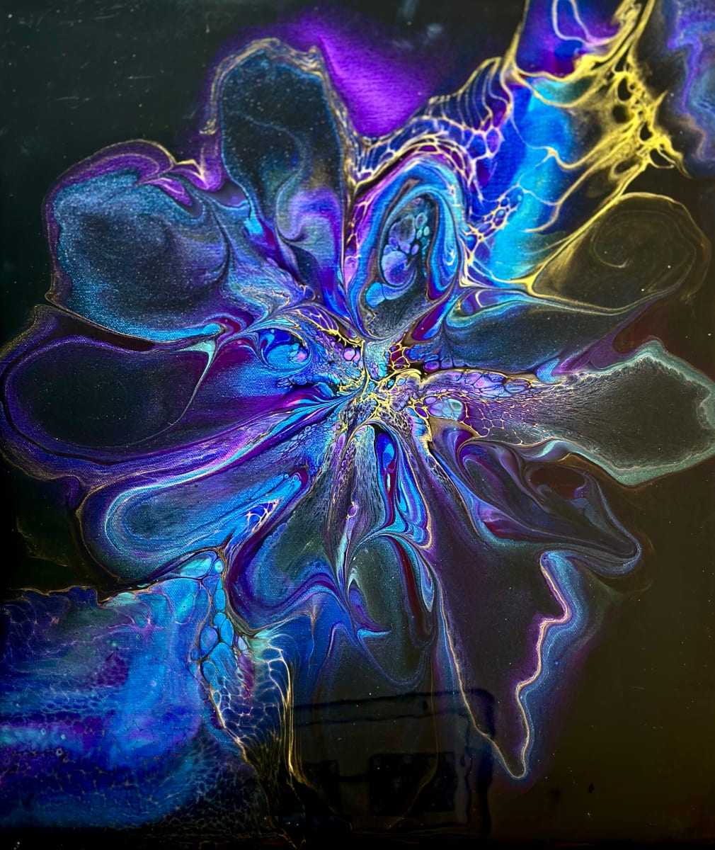 Celestial Beauty Swipe & Bloom by Pourin’ My Heart Out - Fluid Art by Angela Lloyd 