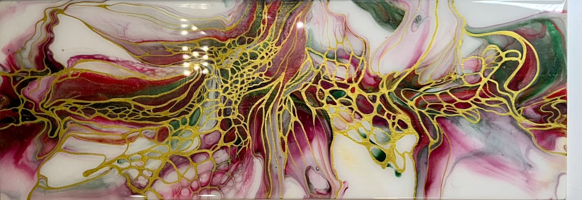 Christmastime Embellished Swipe by Pourin’ My Heart Out - Fluid Art by Angela Lloyd 