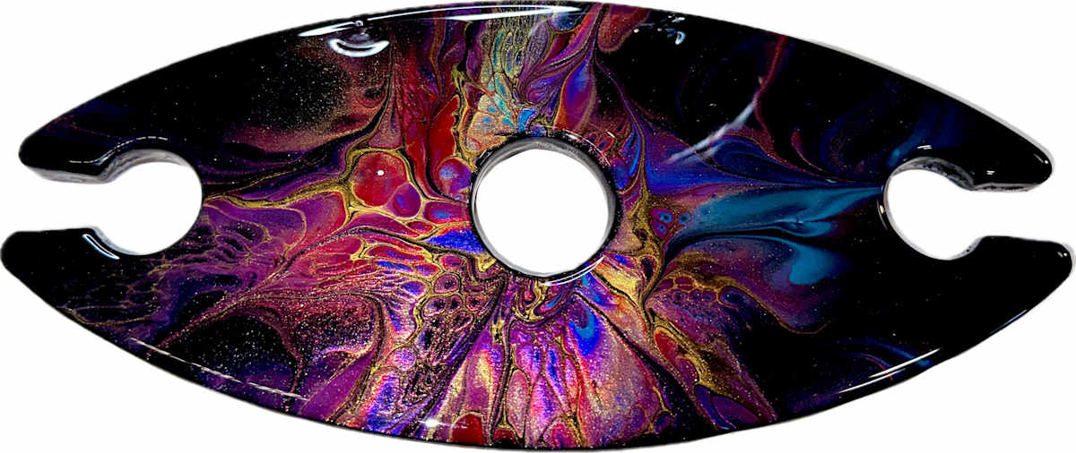 Majesty Small Wine Caddy by Pourin’ My Heart Out - Fluid Art by Angela Lloyd, Image 2.