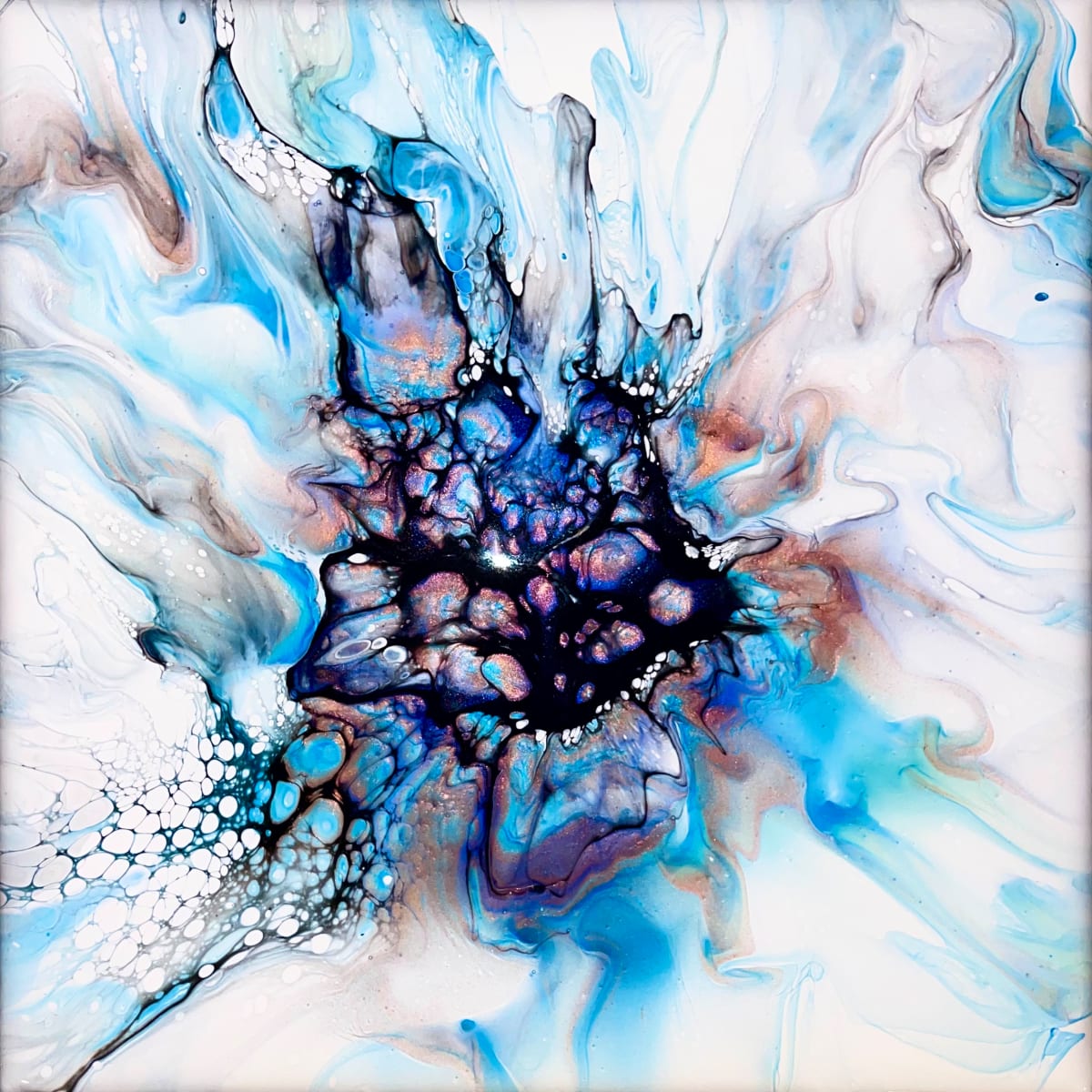 Mystic Bloom by Pourin’ My Heart Out - Fluid Art by Angela Lloyd 