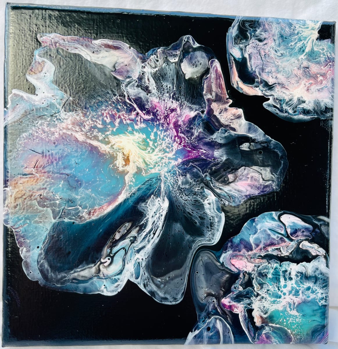 Midnight Jellyfish by Pourin’ My Heart Out - Fluid Art by Angela Lloyd 