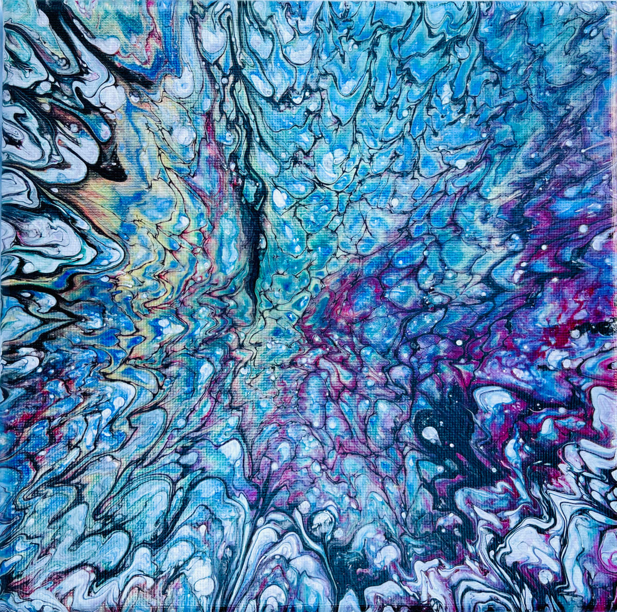 Mob Scene by Pourin’ My Heart Out - Fluid Art by Angela Lloyd 