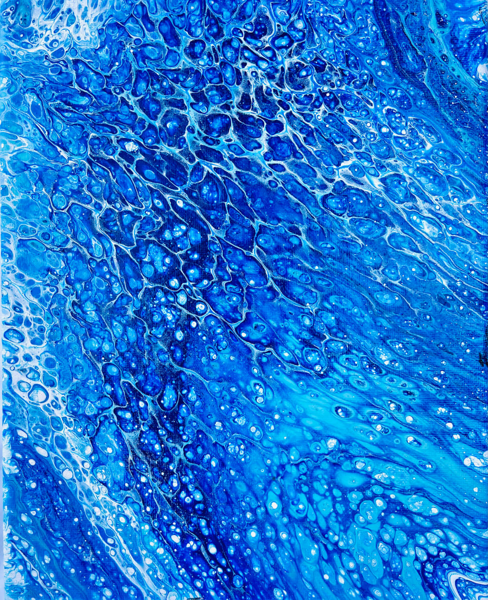 Dance of the Dolphin by Pourin’ My Heart Out - Fluid Art by Angela Lloyd 