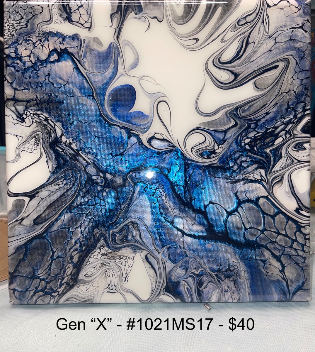Gen "X" by Pourin’ My Heart Out - Fluid Art by Angela Lloyd 