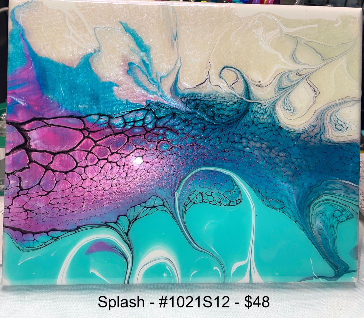 Splash by Pourin’ My Heart Out - Fluid Art by Angela Lloyd, Image 1.