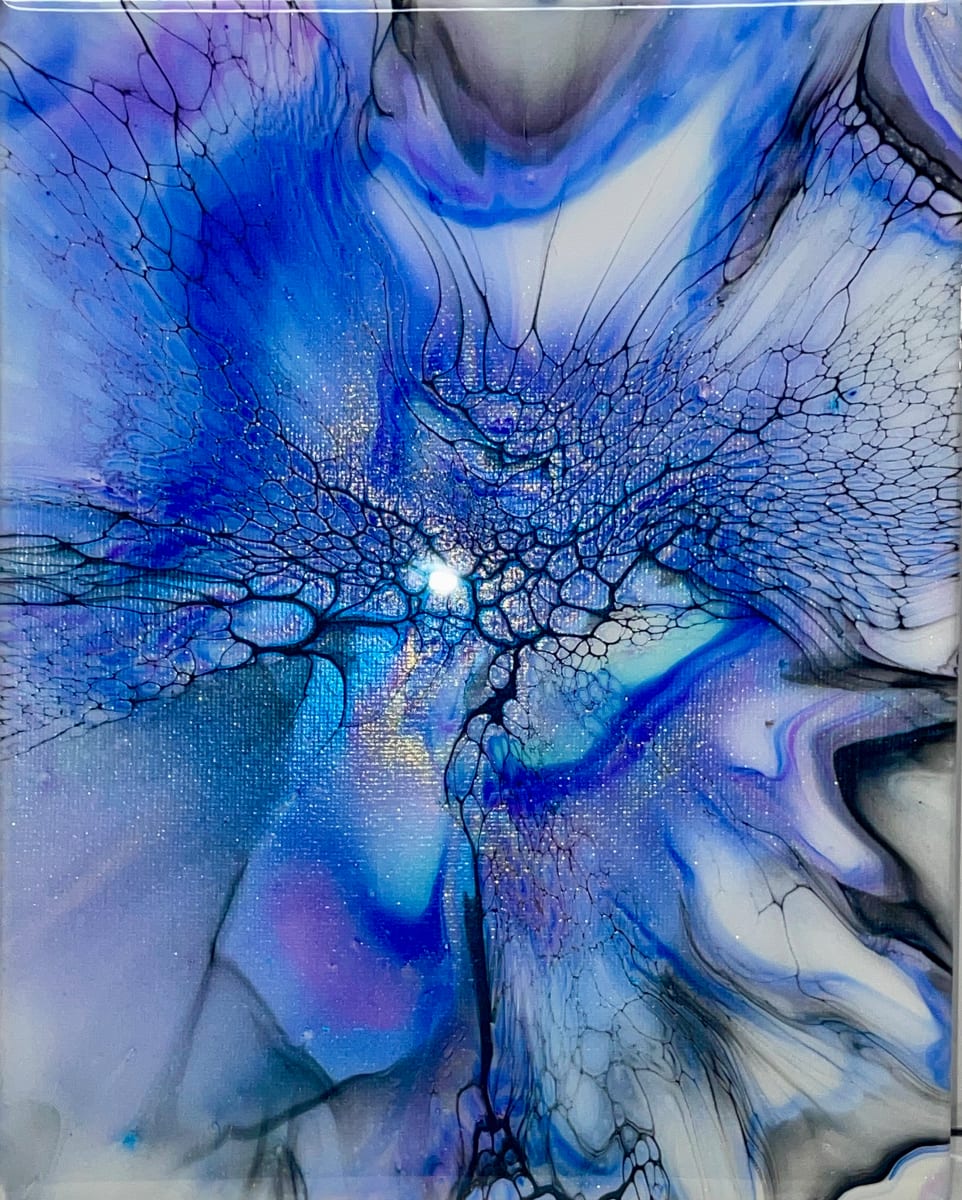 Call Me Iris by Pourin’ My Heart Out - Fluid Art by Angela Lloyd, Image 1.