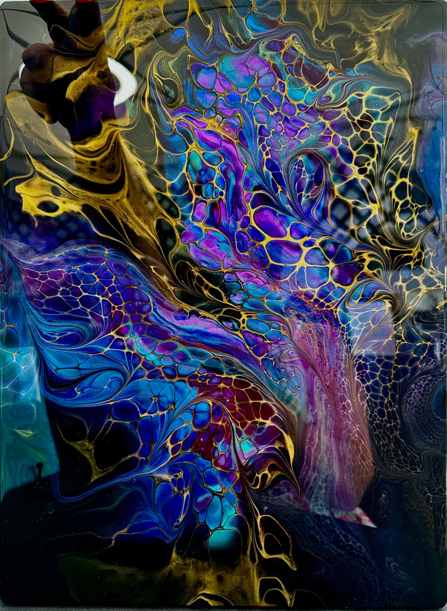 Celestial Beauty Tree of Life by Pourin’ My Heart Out - Fluid Art by Angela Lloyd 