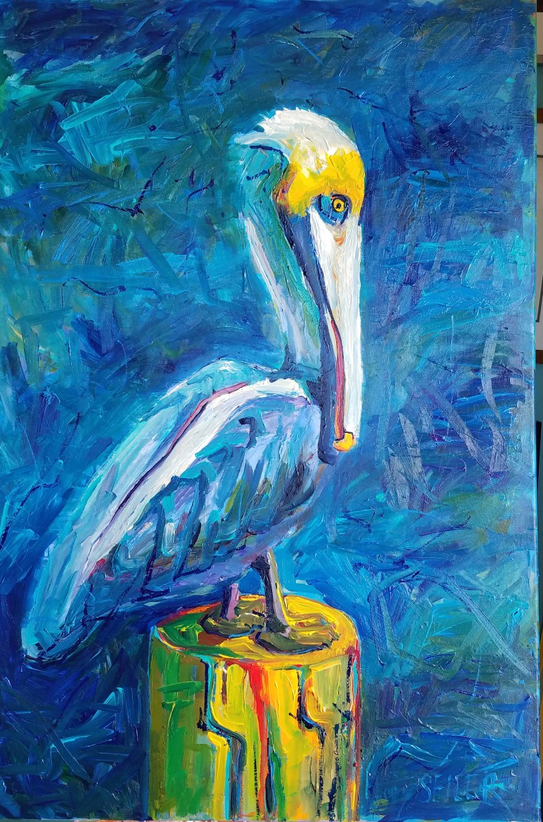 Charged Pelican by Jill Seiler 