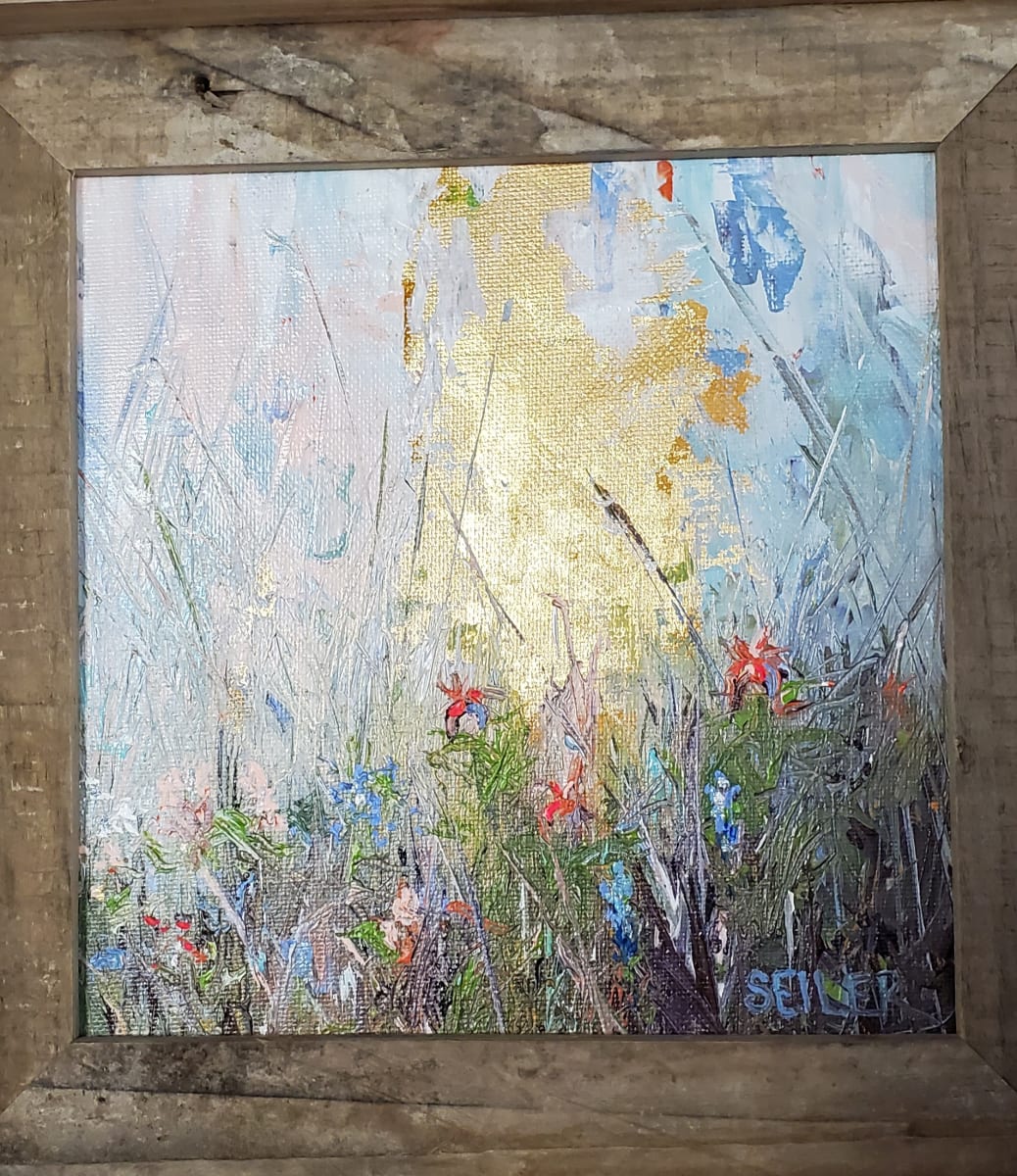 Raspberry Picking by Jill Seiler  Image: Part of my idyllic childhood titles. With gold leaf 