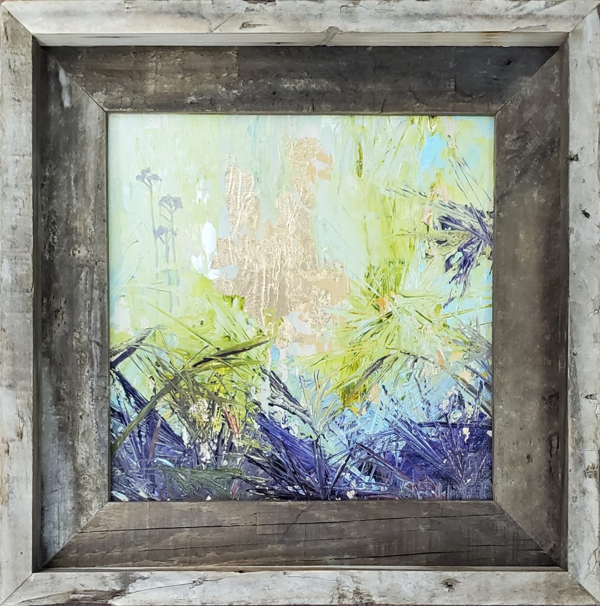 Life Jackets by Jill Seiler  Image: Florida weedy gardens with gold leaf and childhood memories. 