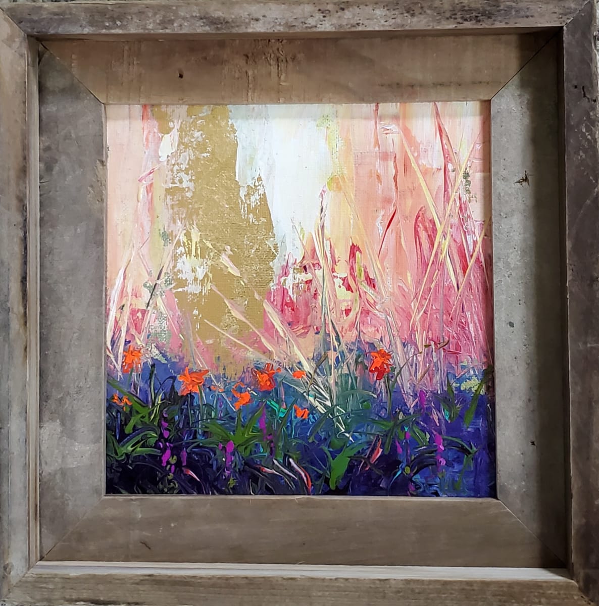 Cats in the Cradle by Jill Seiler  Image: A peice of string, I'm easily amused.  Gold leaf and sparks of color. Love 💘 