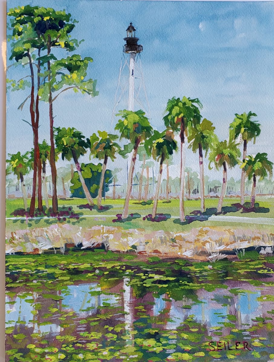 Little Bit Local by Jill Seiler  Image: George Core park....lovely. Gouache is opaque water color.  