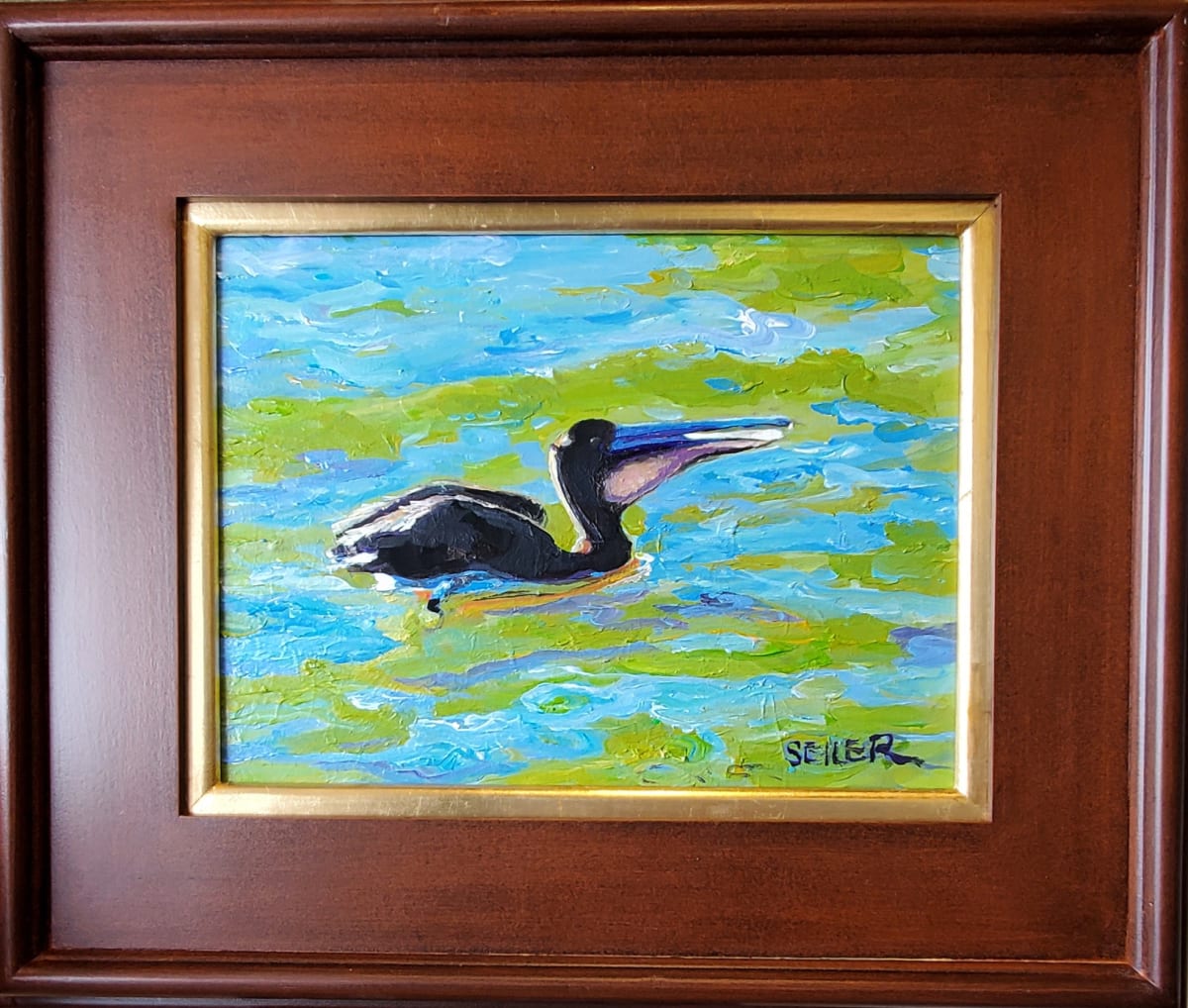 Baby Steps by Jill Seiler  Image: Young pelicans are so tough.  They figure it out quick how to fish.  