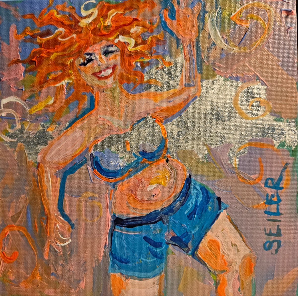 Party-in-a-box by Jill Seiler  Image: She's a fun girl! Ready set go!