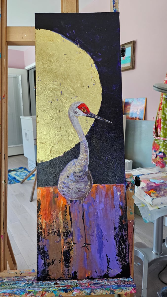 Murray Found Love by Jill Seiler  Image: Isn't he lovely.  Murray stayed for a couple years.  Yearning for the image he loved.  He found out it was his reflection.  What a handsome man. 