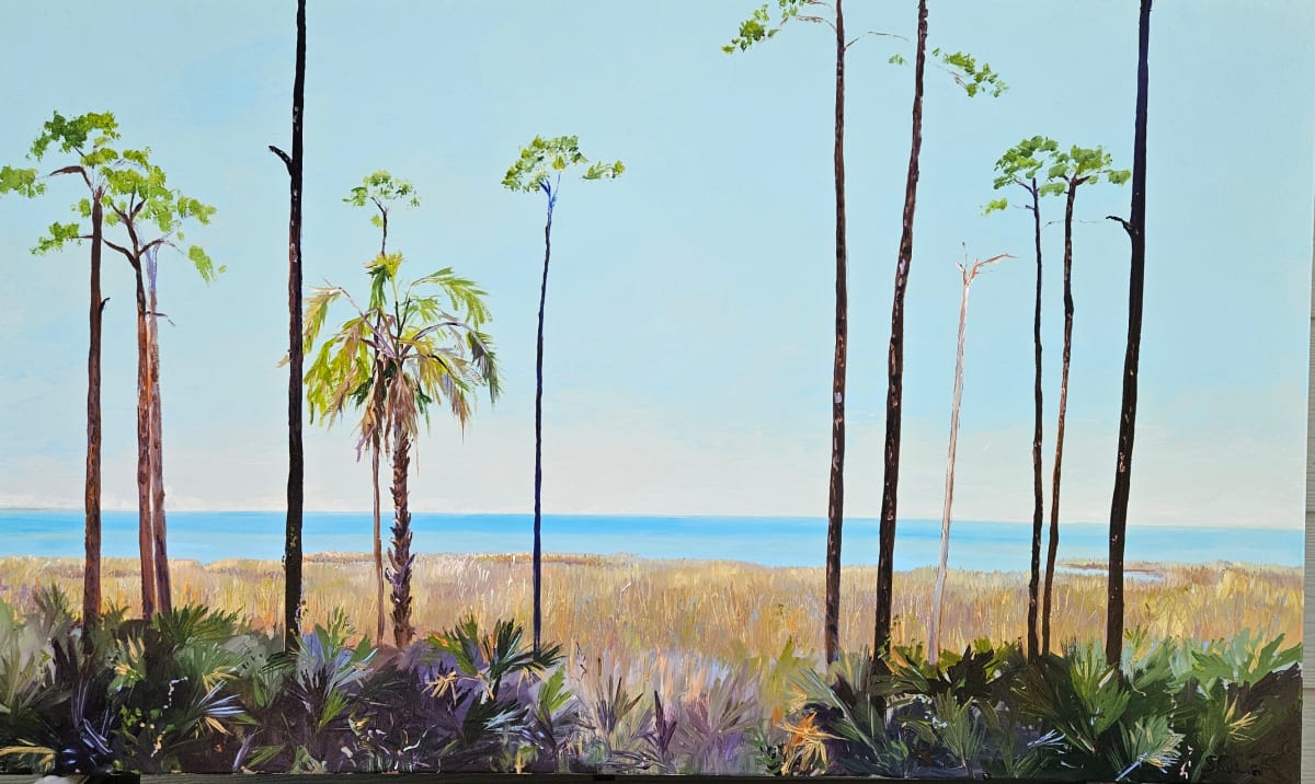 Out of The Darkness by Jill Seiler  Image: You know I love the Florida coast.  The thick brush and wide open ocean converge dramatically.  I love the light. 