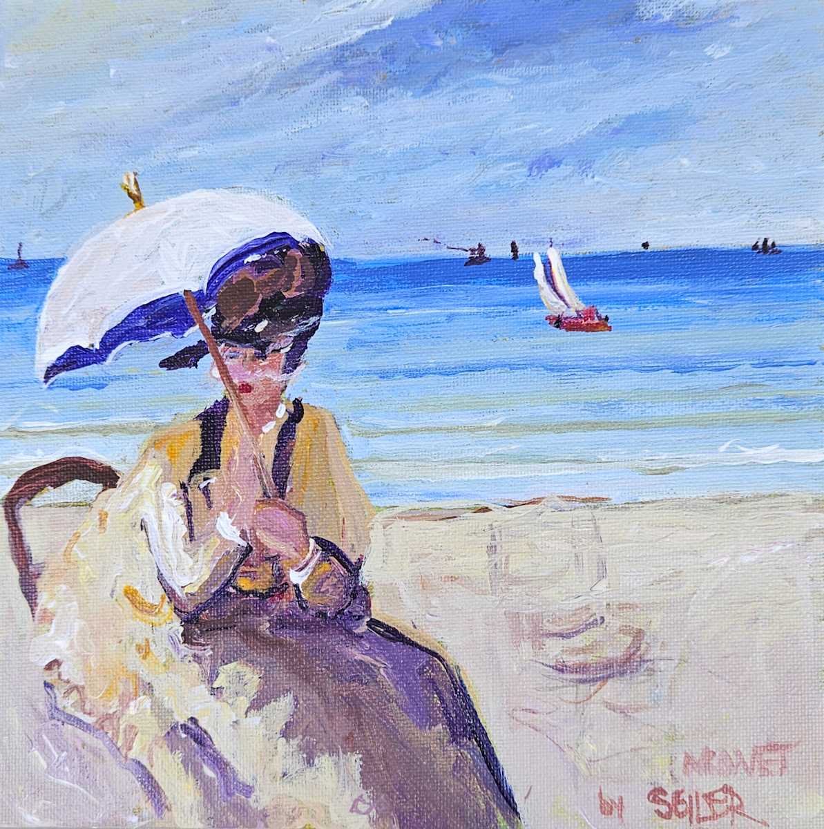 Monet Bathing Beauty by Jill Seiler  Image: I'm so glad I can wear shorts
