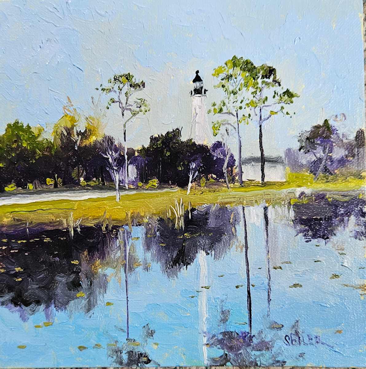 Reflecting Pool by Jill Seiler  Image: Impressionist style Port St Joe 