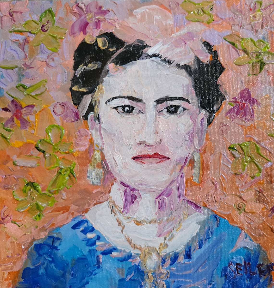 She Stayed For The Flowers by Jill Seiler  Image: The husband tried to keep her in place.  Thank God for strong women. 