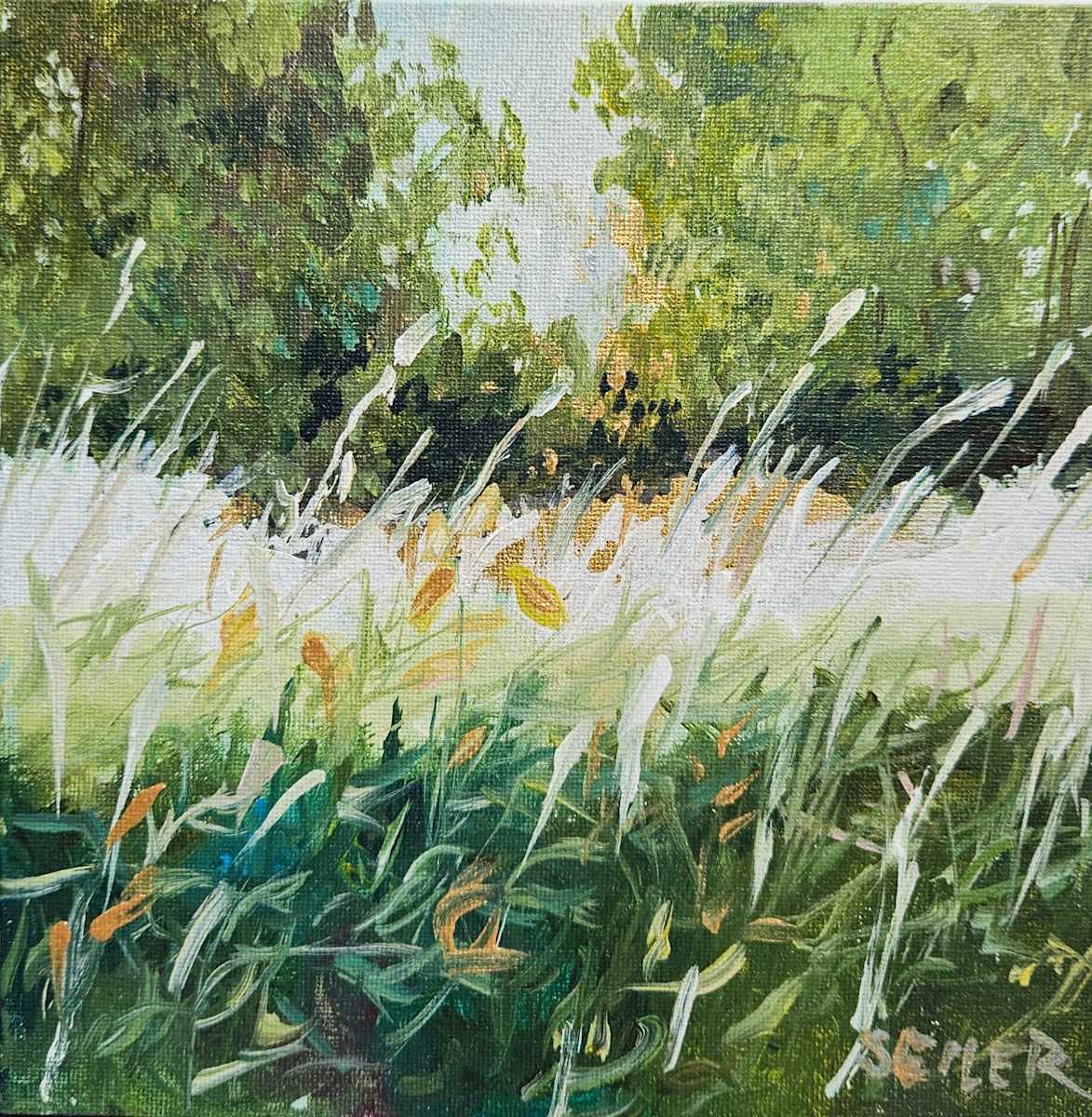 My Favorite Photo to paint by Jill Seiler  Image: I've done this one a few times.  Still calls me to paint it.  Gold leaf And gold paint 