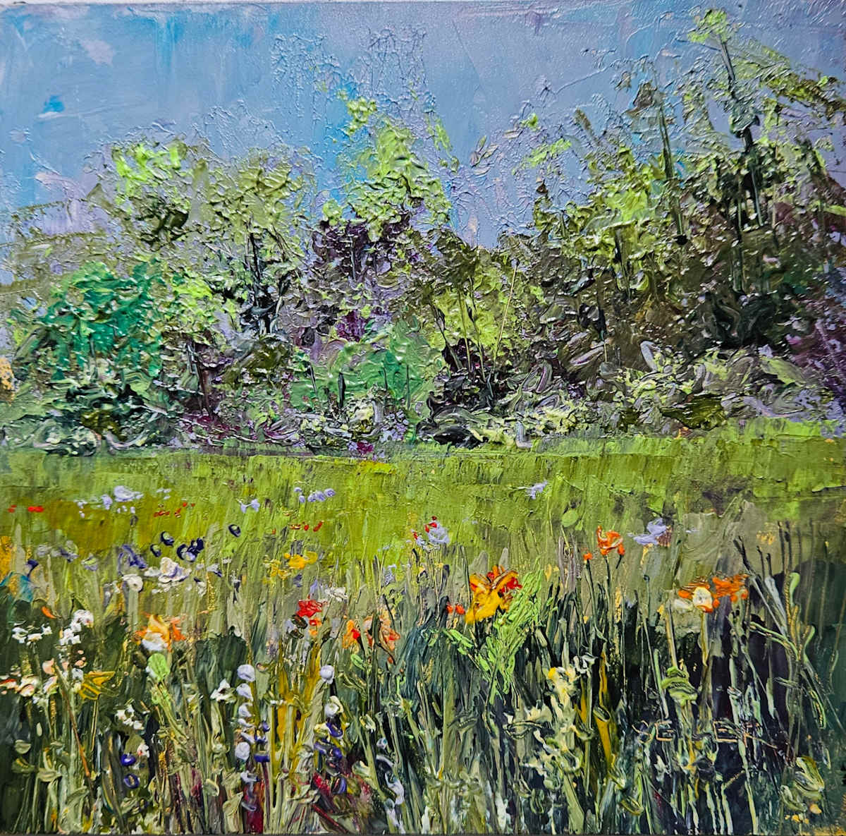 Frogs and Kites by Jill Seiler  Image: I caught a lot of frogs and flew a lot of kites. Weedy garden series.  Childhood memories title