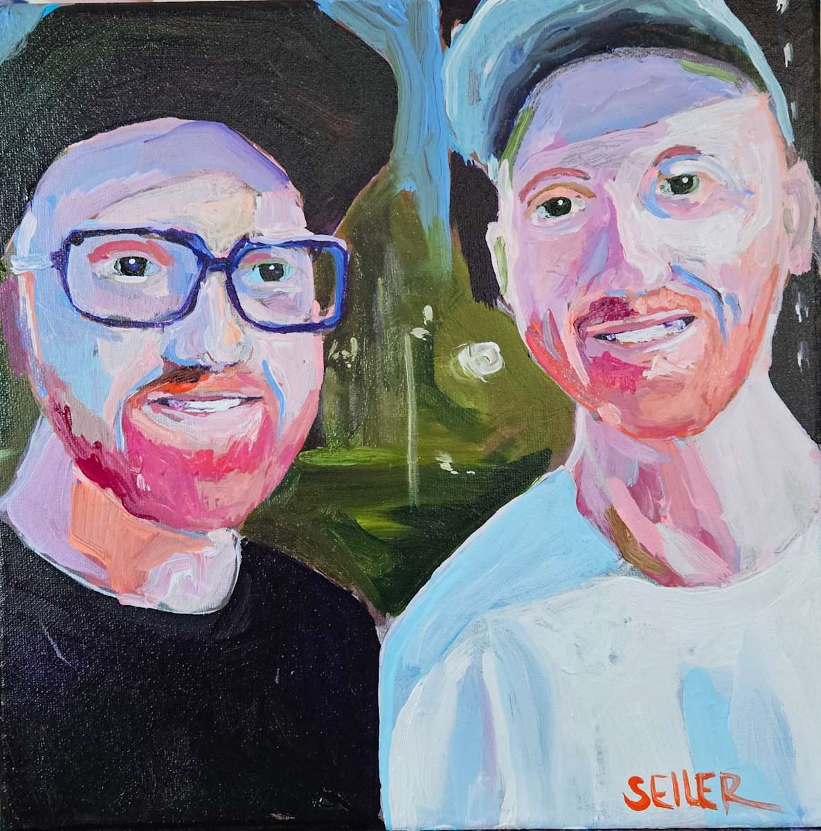 Nick and James by Jill Seiler  Image: My favorite guys for their anniversary.  Love you both. 