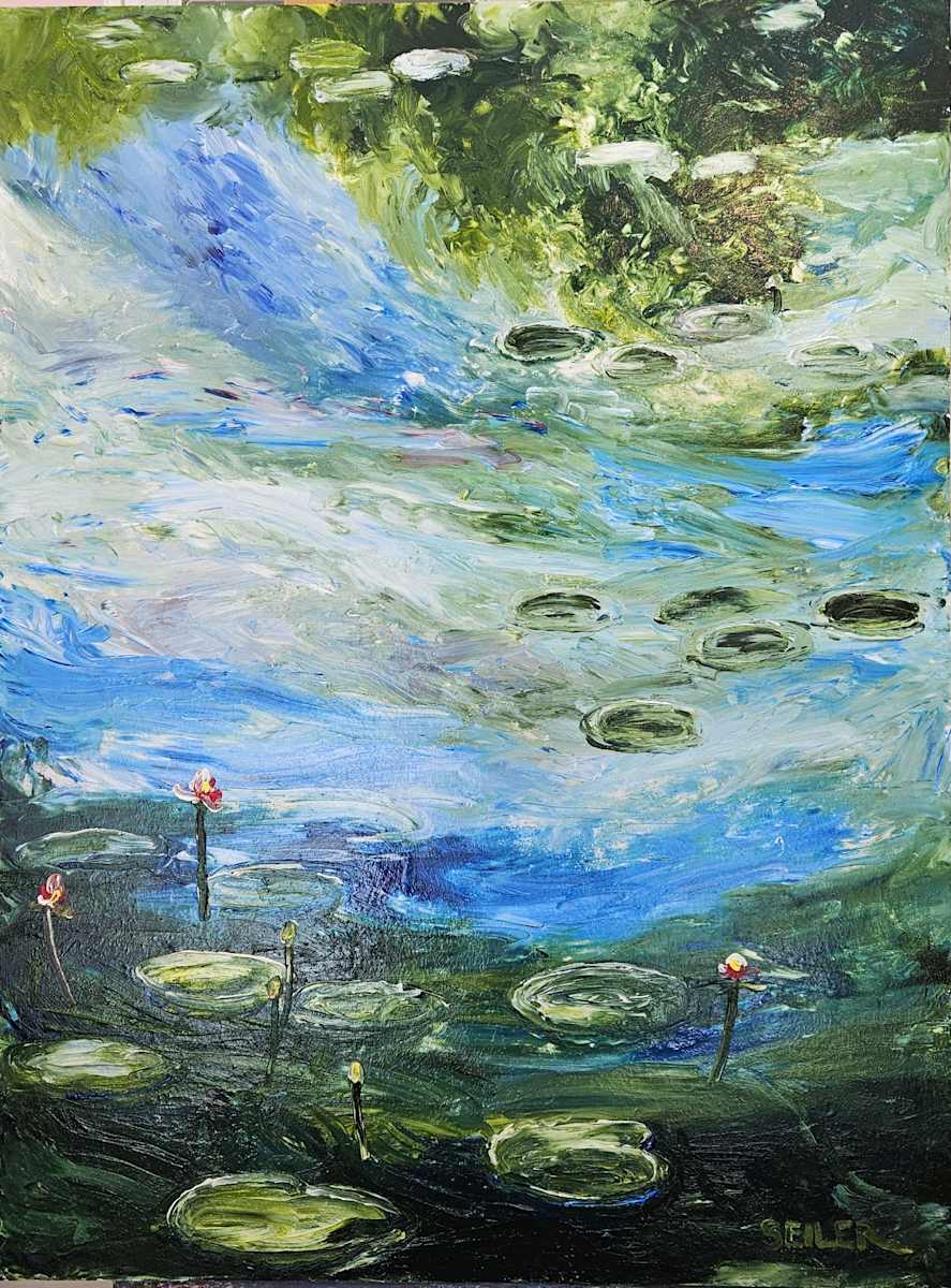 Impressionist Lilly Pads by Jill Seiler, Image 1.