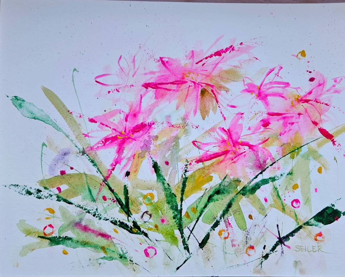 Happy Day by Jill Seiler  Image: Yummy and vibrant watercolor. Just happy!
