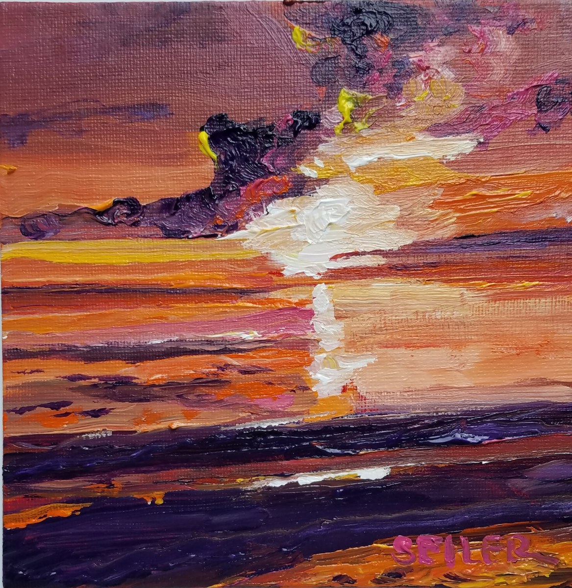 I Love the Beach #9 by Jill Seiler 