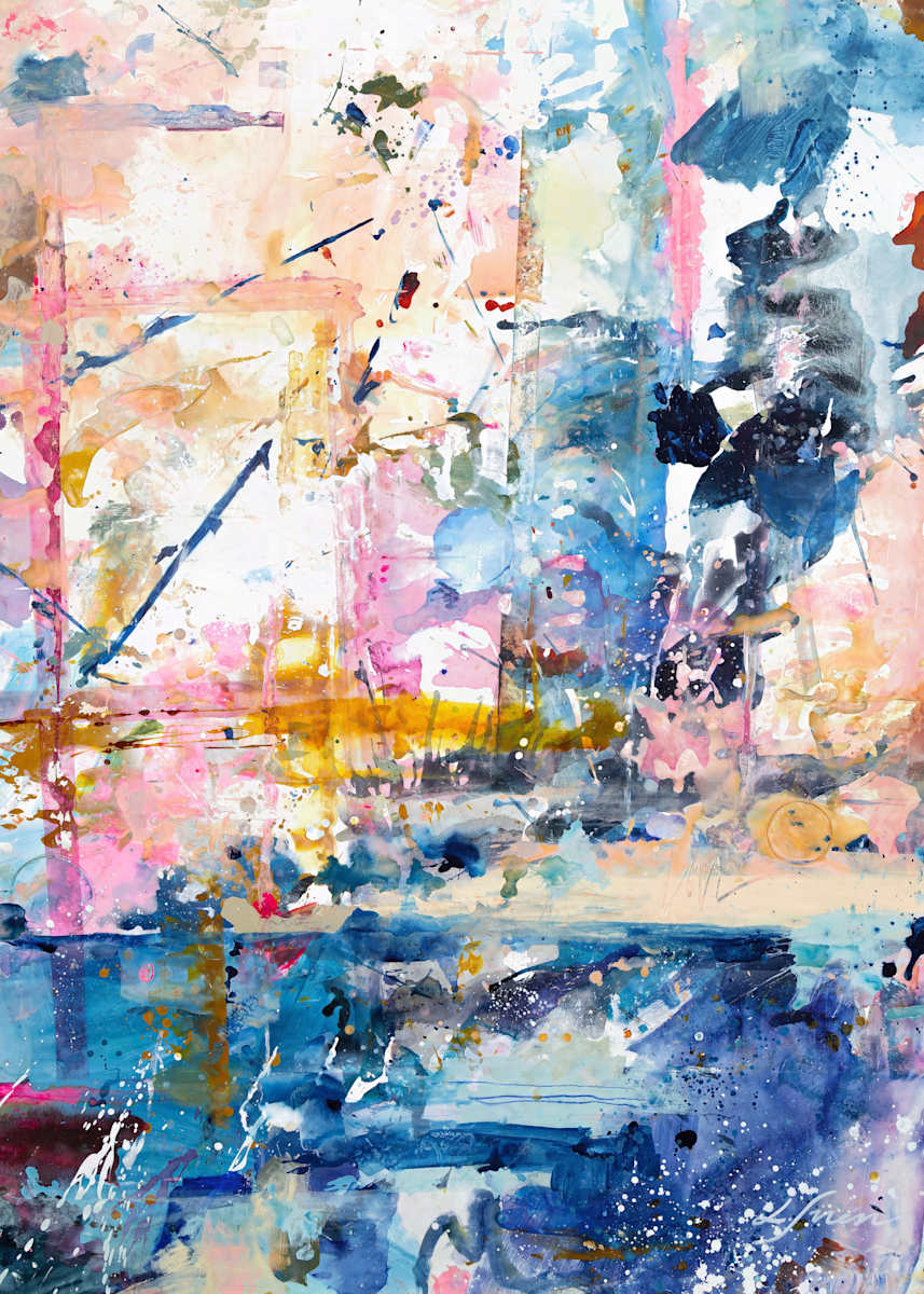 Blue Moon - Canvas Print by Lotta Sirén 