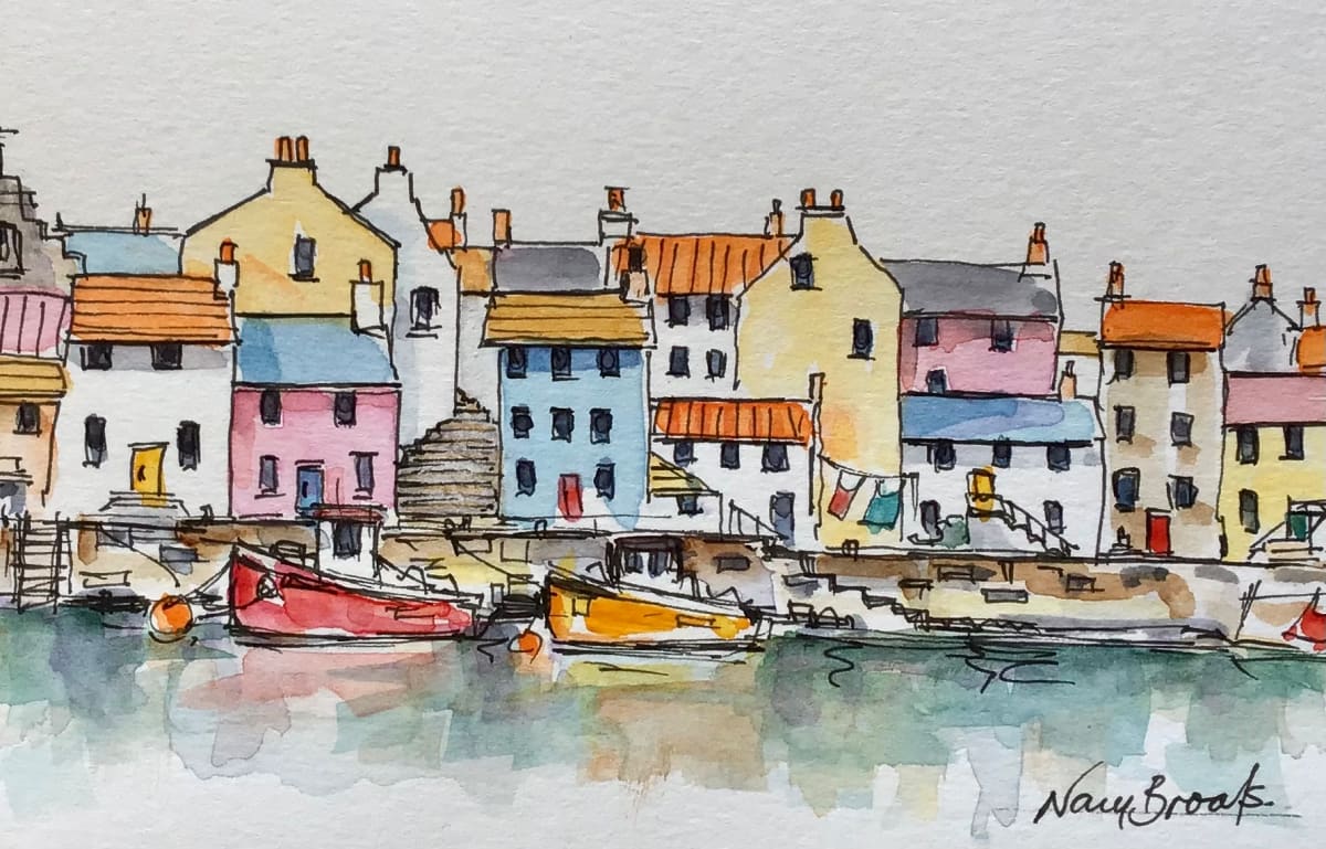 East Neuk Harbour by Nancy Brooks  Image: EAST NEUK HARBOUR by Nancy Brooks