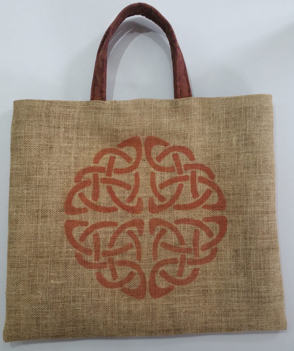 Jist Jute Bags #8 by Alison Carrie  Image: Celtic Knot Jist Jute Bag by Alison Carrie