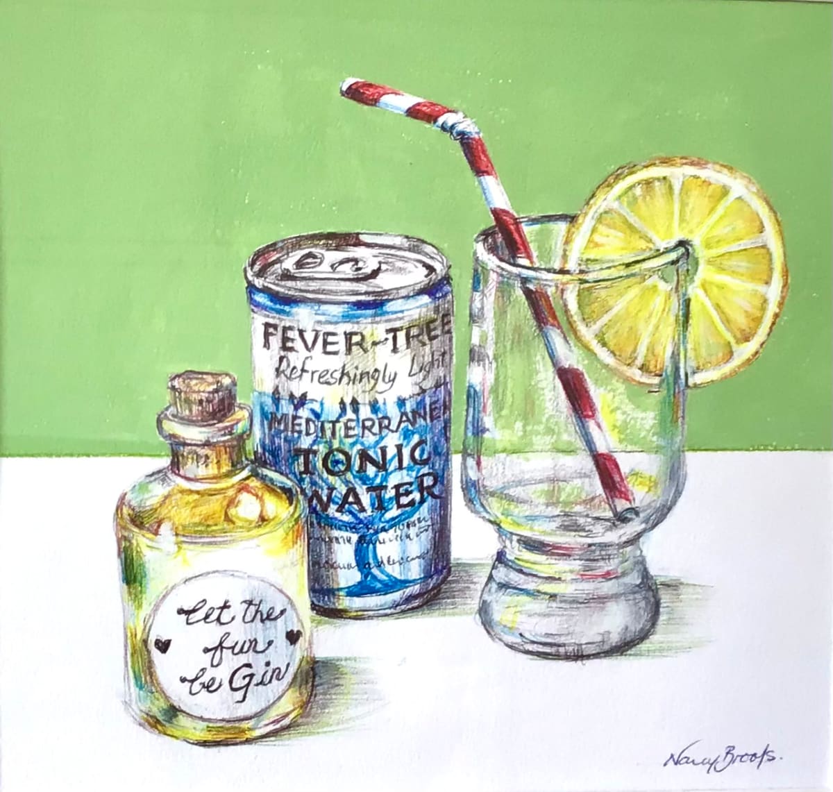 Let the Fun Be Gin by Nancy Brooks  Image: LET THE FUN BE GIN by Nancy Brooks