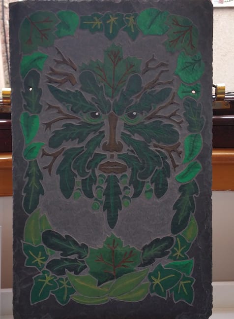 Green Man (painted) by Shaun Morris  Image: GREEN MAN (PAINTED) by Shaun Morris