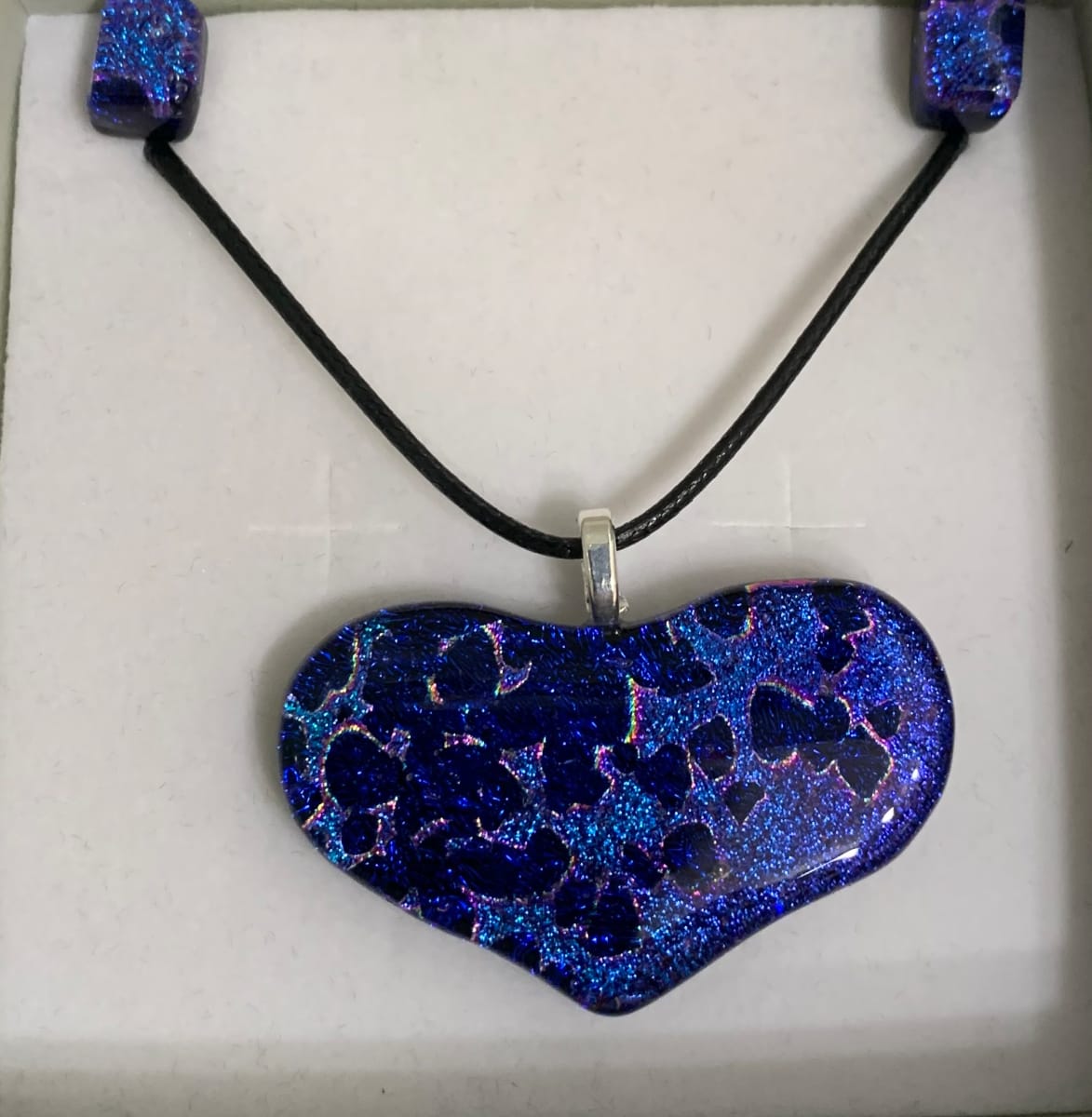 Blue on blue pendant set by Inez Jenkins  Image: Blue on blue pendant set by Inez Jenkins