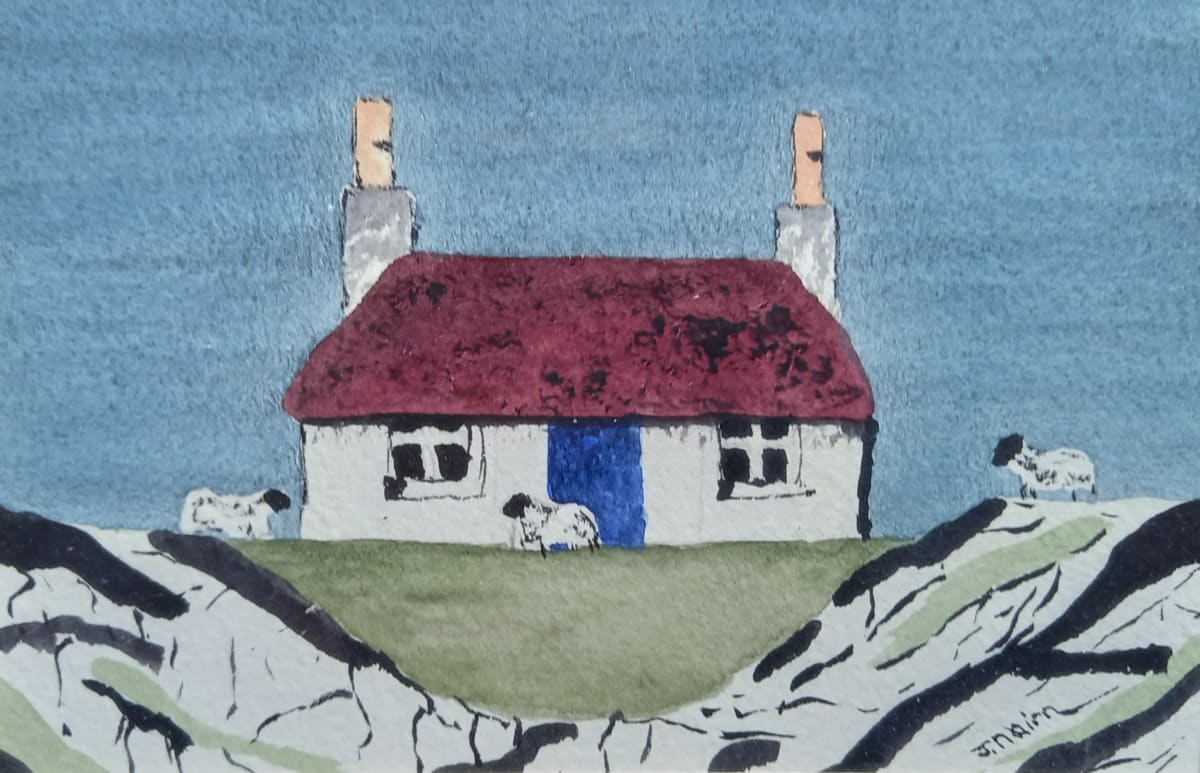 Hebridean  cottage by Jayne Nairn  Image: HEBRRIDEAN COTTAGE by Jayne Nairn