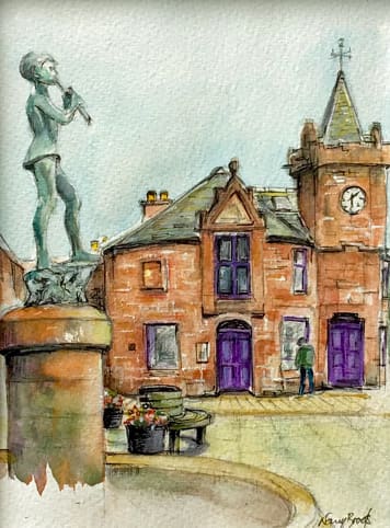 Peter Pan Statue Kirriemuir by Nancy Brooks  Image: Peter Pan Statue Kirriemuir by Nancy Brooks