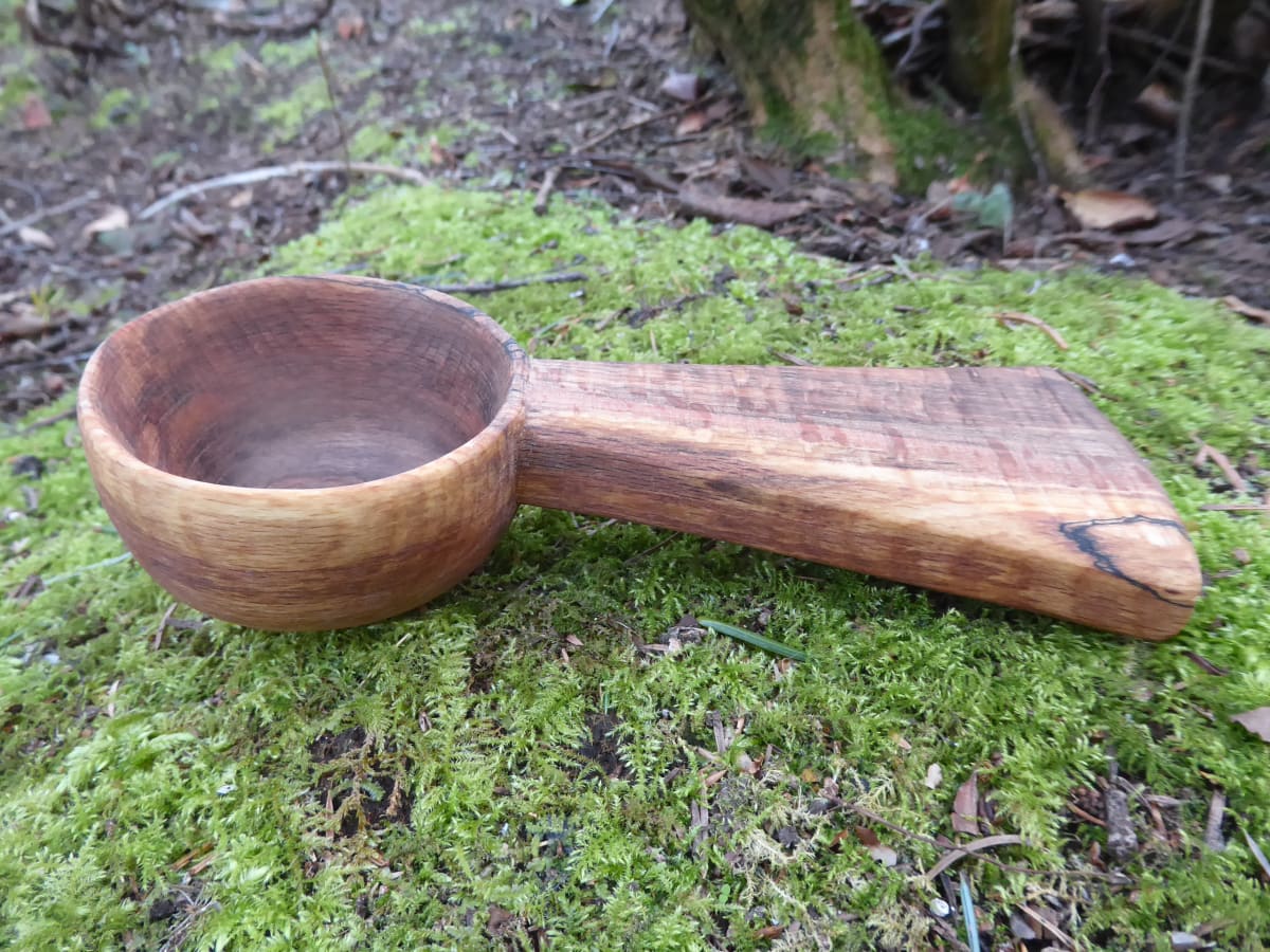 Beech coffee scoop by Hugh Marshall Fearn  Image: BEECH COFFEE SCOOP by Hugh Marshall Fearn