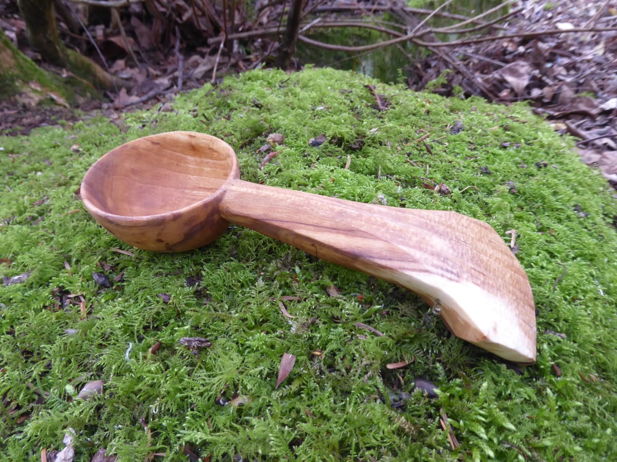 Birch coffee spoon by Hugh Marshall Fearn  Image: BIRCH COFFEE SPOON by Hugh Marshall-Fearn