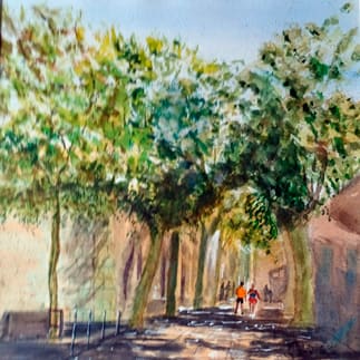 Boulevard d'Aguilon - Antibes by Sandy McCurdy  Image: BOULEVARD D'AGUILON - ANTIBES by Sandy McCurdy