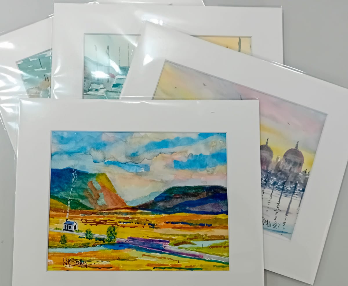 Unframed Original Watercolours from the exhibition MARCH 2024 The Art