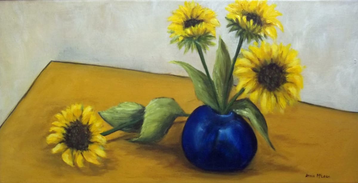 SUNFLOWERS by Annie McLean  Image: Sunflowers by Annie McLean