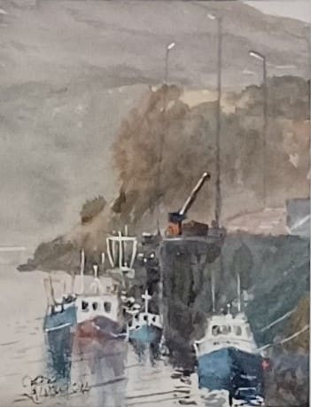 Working Boats - Portree, Isle of Skye by Sandy McCurdy  Image: Working Boats - Portree, Isle of Skye